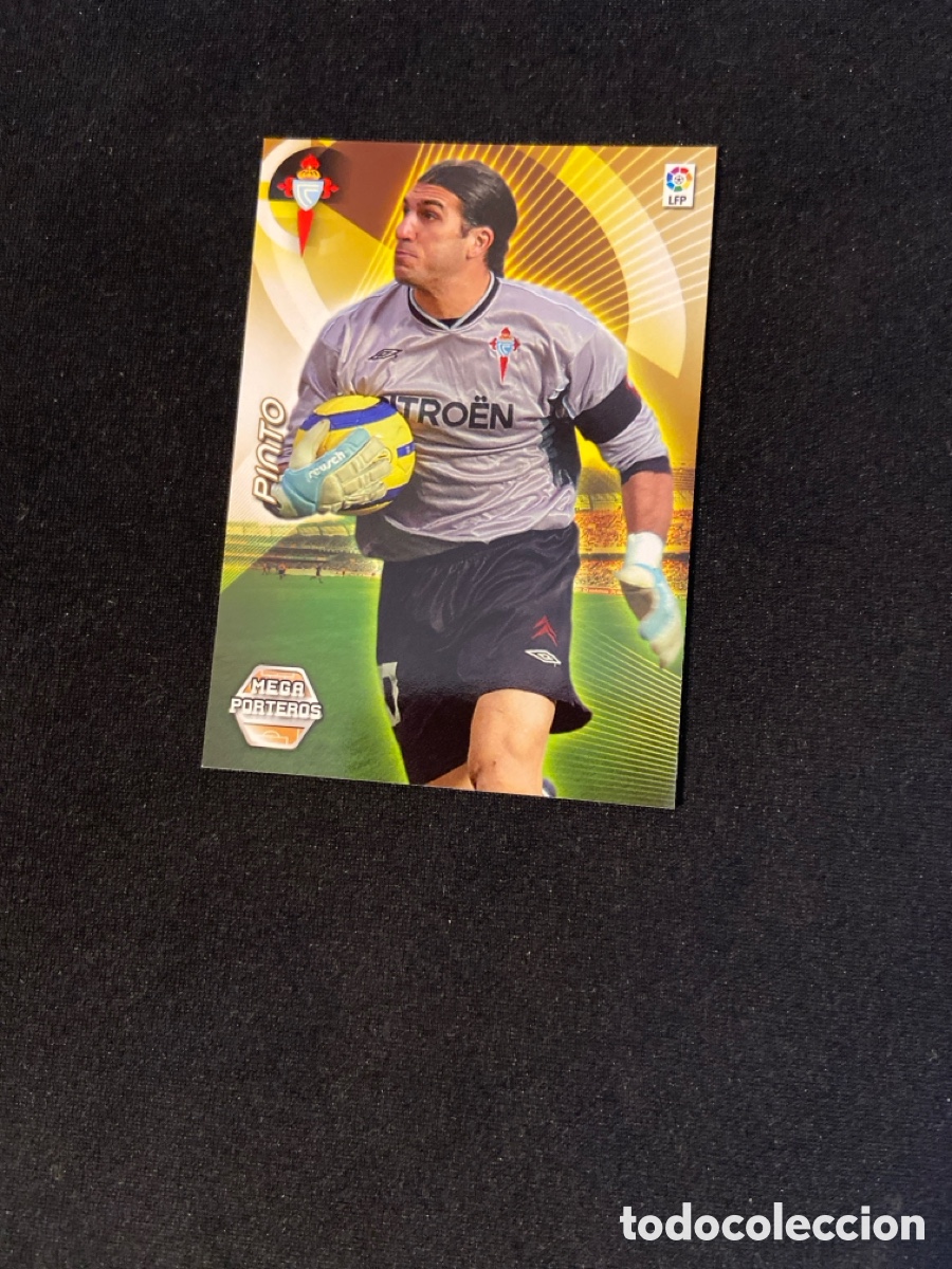 Fu&szlig;ball-Sticker: PINTO 394 MEGA PORTEROS (CELTA) PANINI MEGACRACKS 2006-2007 06 07 CROMO CARTA M-3