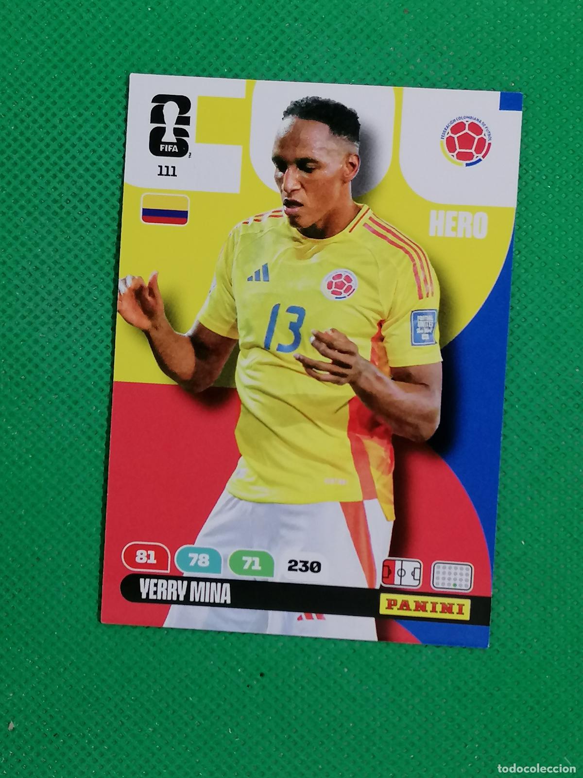 Cromos de F&uacute;tbol: 111 YERRY MINA COLOMBIA HERO ⚽ PANINI ADRENALYN FIFA WORLD CUP 26 2026 ⚽