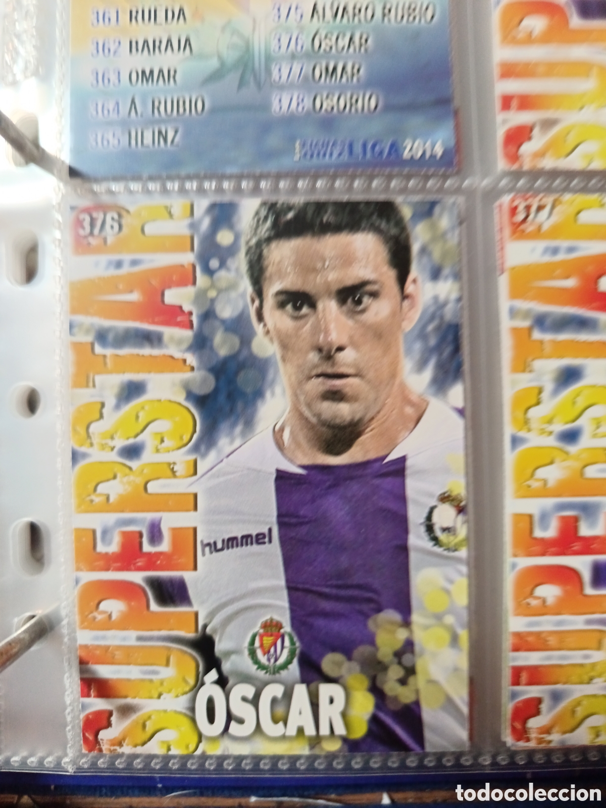 Fu&szlig;ball-Sticker: 376 &Oacute;scar Mate mundicromo Quiz Game 13/14