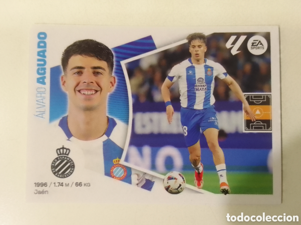 Cromos de F&uacute;tbol: Colecciones Este 2024-25 n&deg; 14 Aguado &bull; Espanyol.