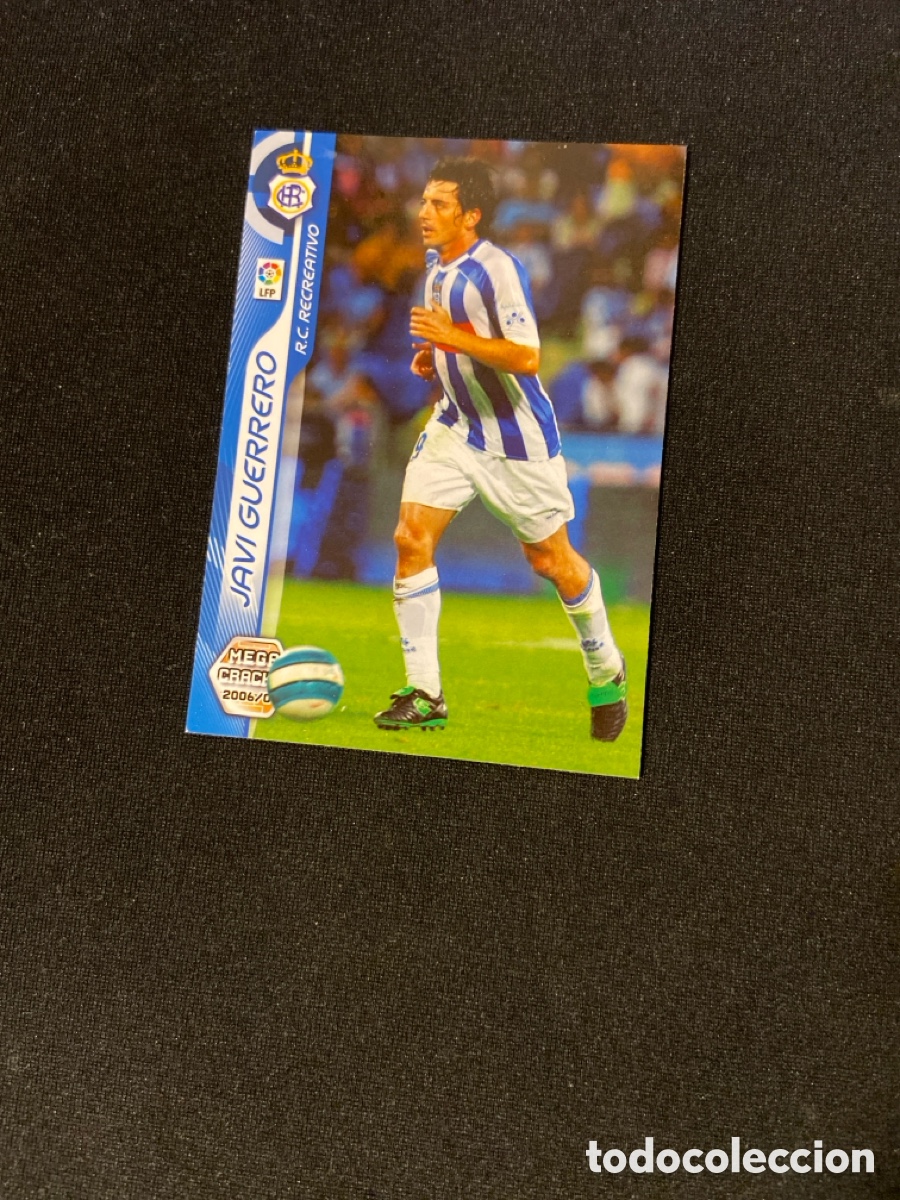 Figurine di Calcio: JAVI GUERRERO 488 NUEVO FICHAJE (RECREATIVO HUELVA)