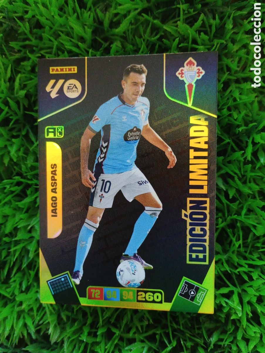 Football Stickers: Iago Aspas Celta De Vigo LIMITADA Adrenalyn 25-26