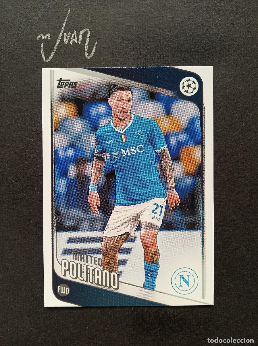 Figurine di Calcio: POLITANO NAPOLES ITALIA ⚽ TOPPS &reg; FLAGSHIP UCC UEFA CLUB COMPETITIONS 2025 2026 25 26 NUEVO
