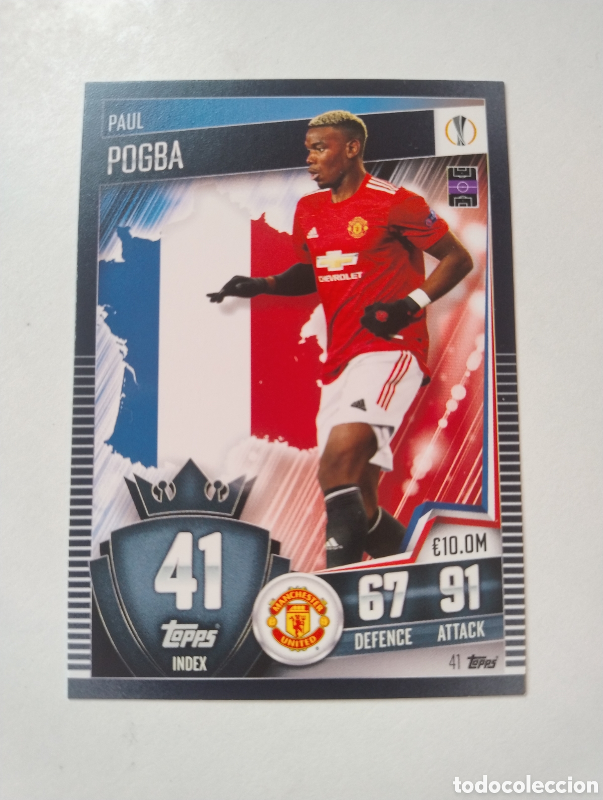 Cartes &agrave; collectionner de Football: 41 - Pogba - Manchester United - Topps Match Attax 101 2020 - 2021
