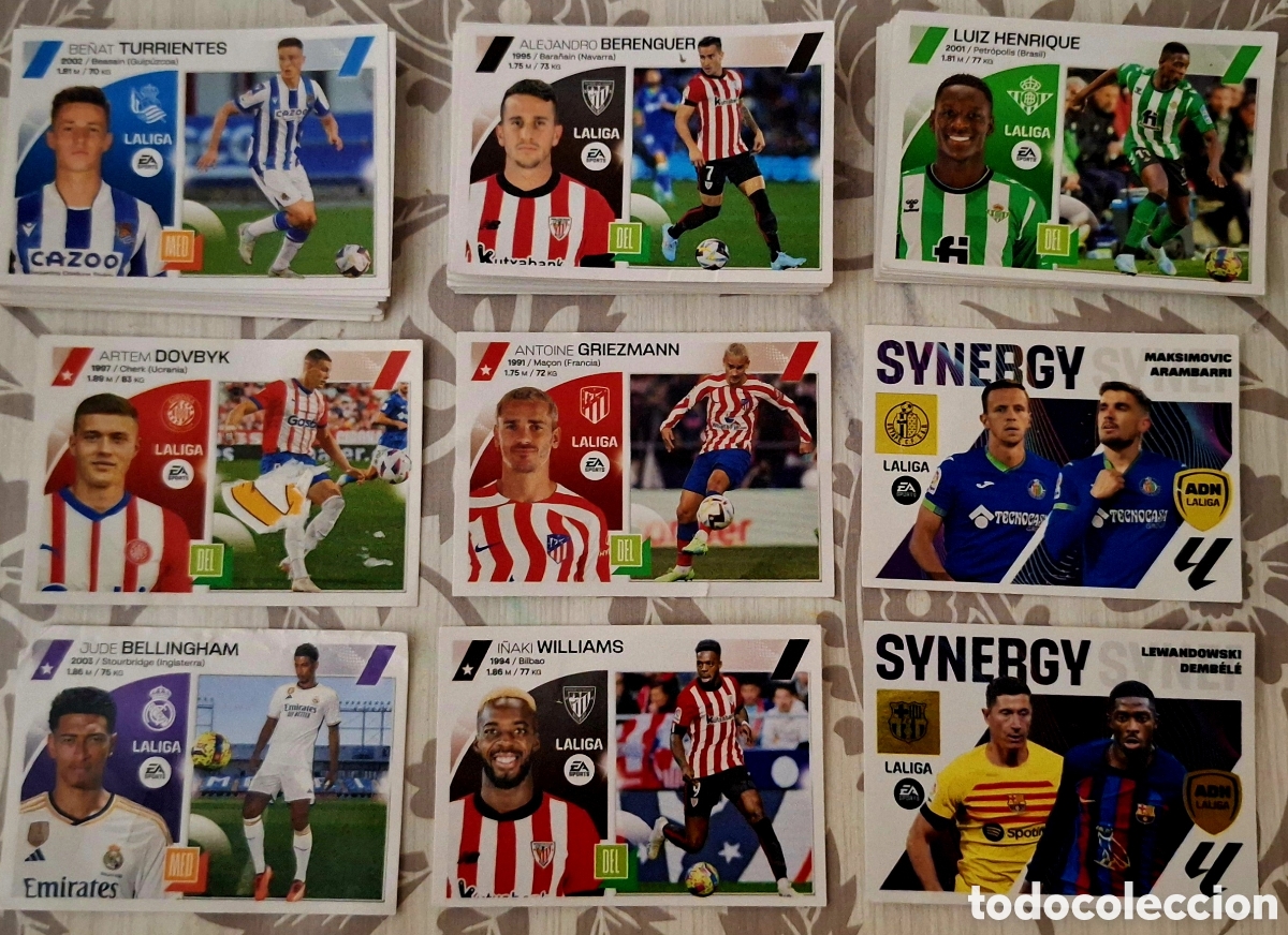 Cromos de F&uacute;tbol: Lote de 60 cromos liga este 2023 2024