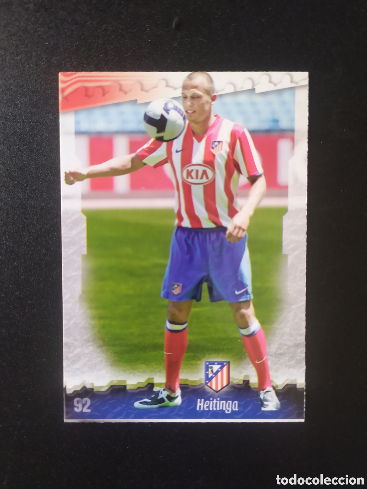 Cromos de F&uacute;tbol: Mundicromo fichas Liga 2008 2009 08 09 Heitinga error n&deg; 92 Atl&eacute;tico Madrid