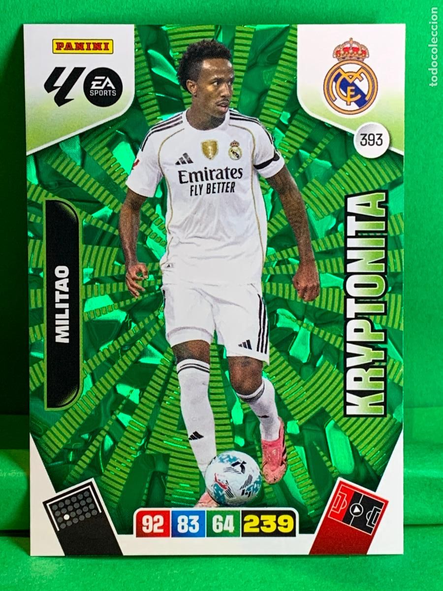 Fu&szlig;ball-Sticker: 393 Milit&atilde;o Real Madrid Kryptonita ADRENALYN XL LIGA 2025/2026 25 26 PANINI