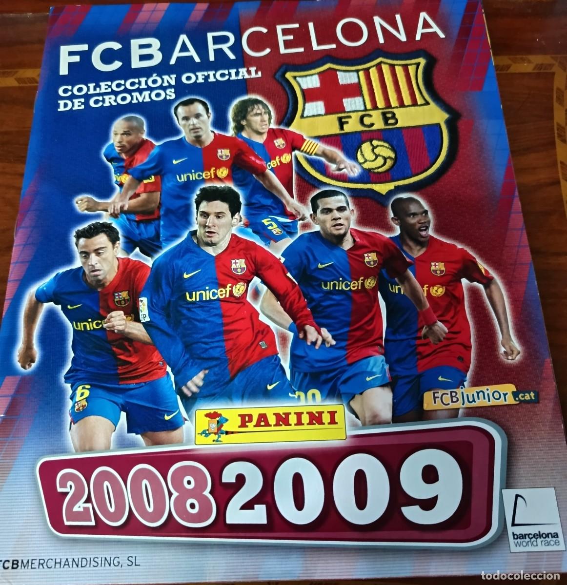 Cromos de F&uacute;tbol: Album cromos FC Barcelona liga 2008-2009