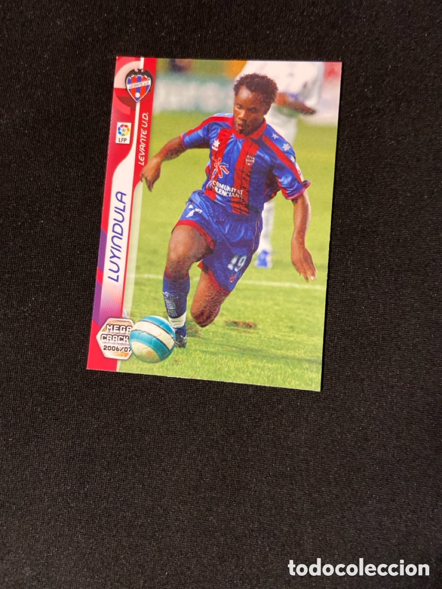 Football Stickers: LUYINDULA 490 NUEVO FICHAJE (LEVANTE) PANINI MEGACRACKS 2006-2007 06 07 CROMO CARTA M-3