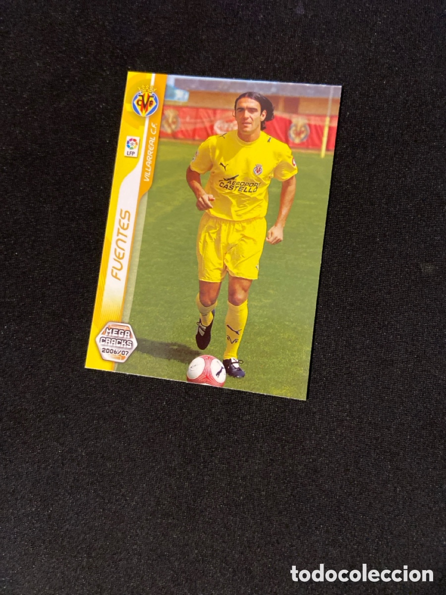 Fu&szlig;ball-Sticker: FUENTES 493 NUEVO FICHAJE (VILLARREAL) PANINI MEGACRACKS 2006-2007 06 07 CROMO CARTA M-3