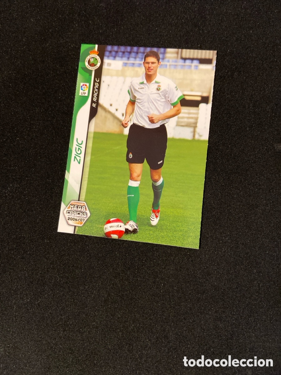Fu&szlig;ball-Sticker: ZIGIC 494 NUEVO FICHAJE (RACING SANTANDER) PANINI MEGACRACKS 2006-2007 06 07 CROMO CARTA M-3
