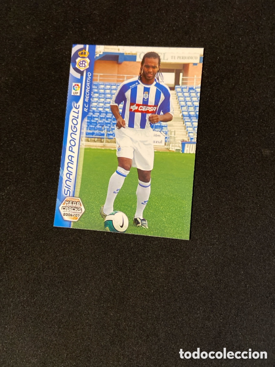 Cromos de F&uacute;tbol: SINAMA PONGOLLE 495 FICHAJE (RECREATIVO HUELVA) PANINI MEGACRACKS 2006-2007 06 07 CROMO CARTA M-3