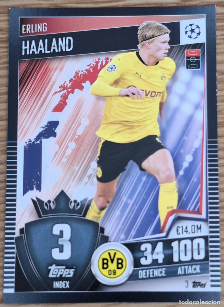Cromos de F&uacute;tbol: Erling Haaland Borussia Dortmund Topps Match Attax Soccer