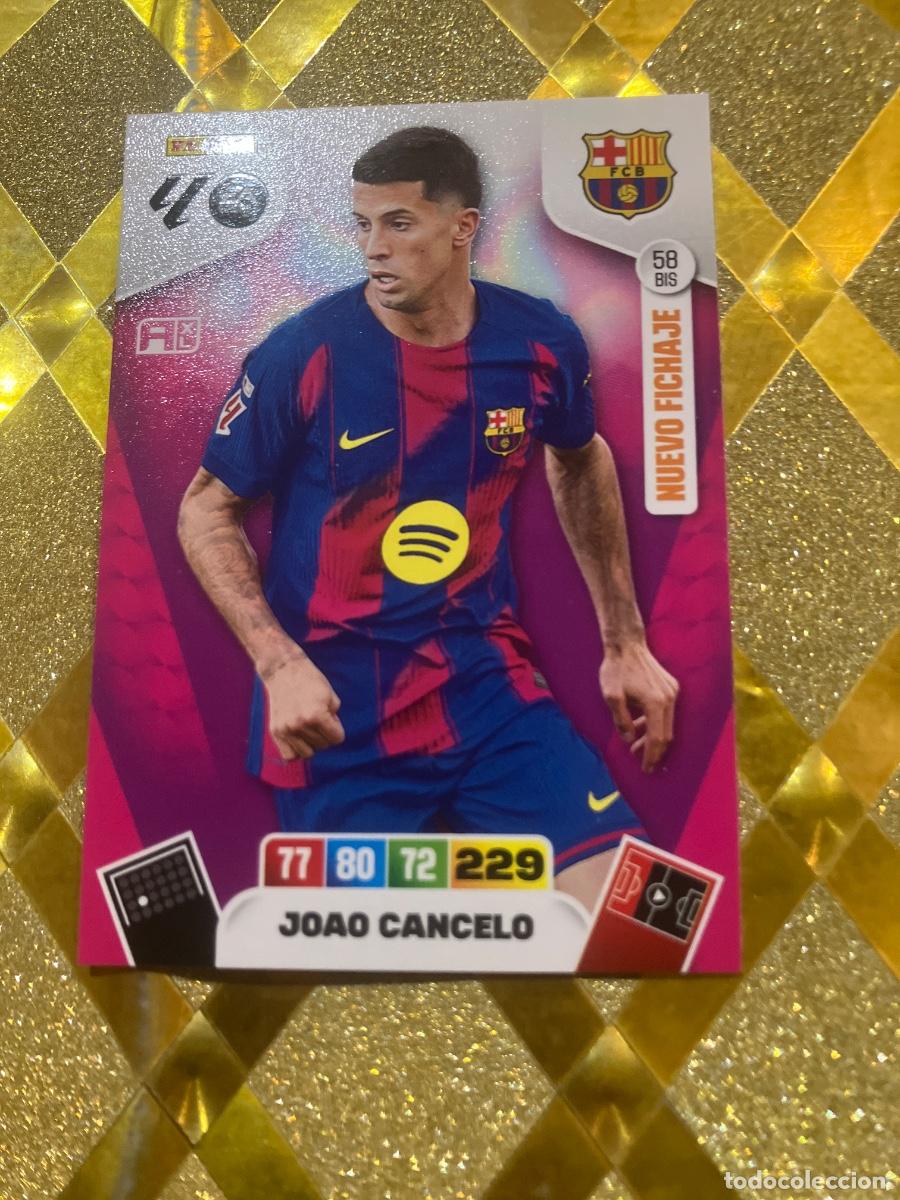 Football Stickers: CROMO DE FUTBOL NUMERO BIS 58 JOAO CANCELO BARCELONA ADRENALYN XL 2025 2026 PANINI !