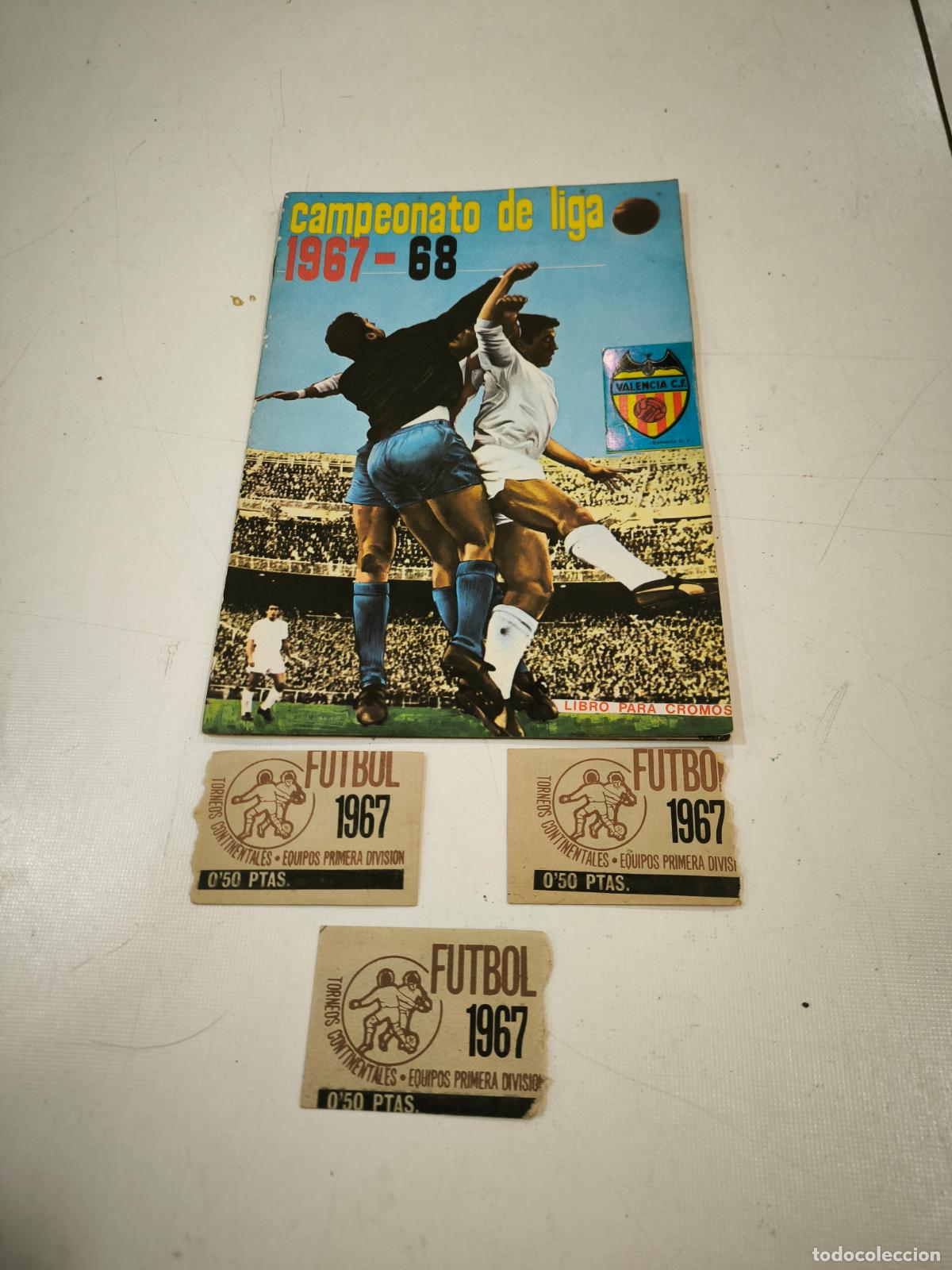 Cromos de F&uacute;tbol: album de futbol campeonato de liga 1967-68 disgra en plancha
