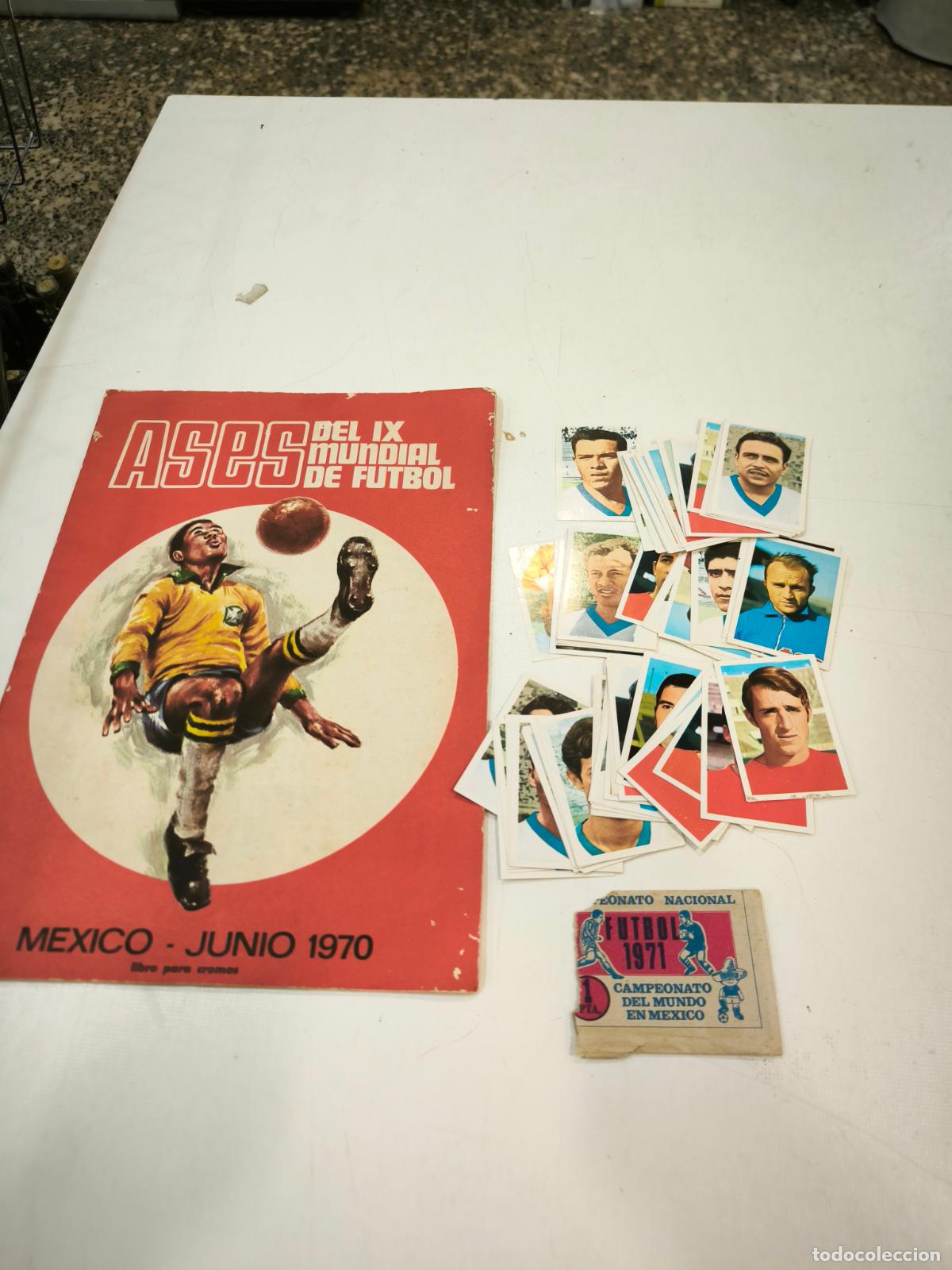 Cromos de F&uacute;tbol: album ases del IX mundial de futbol mexico junio 1970 en plancha