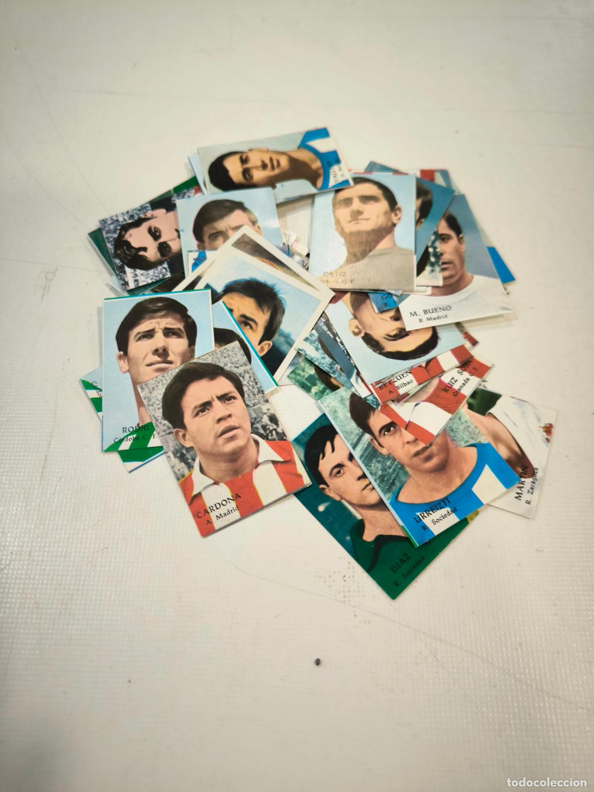 Cromos de F&uacute;tbol: lote de cromos sin pegar fher 1968/69