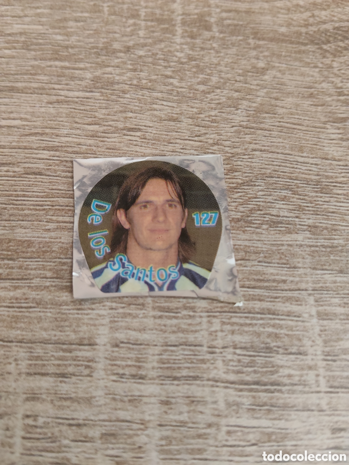 Cromos de F&uacute;tbol: Chicle boomer liga 2000 2001 00 01 127 De los Santos M&aacute;laga
