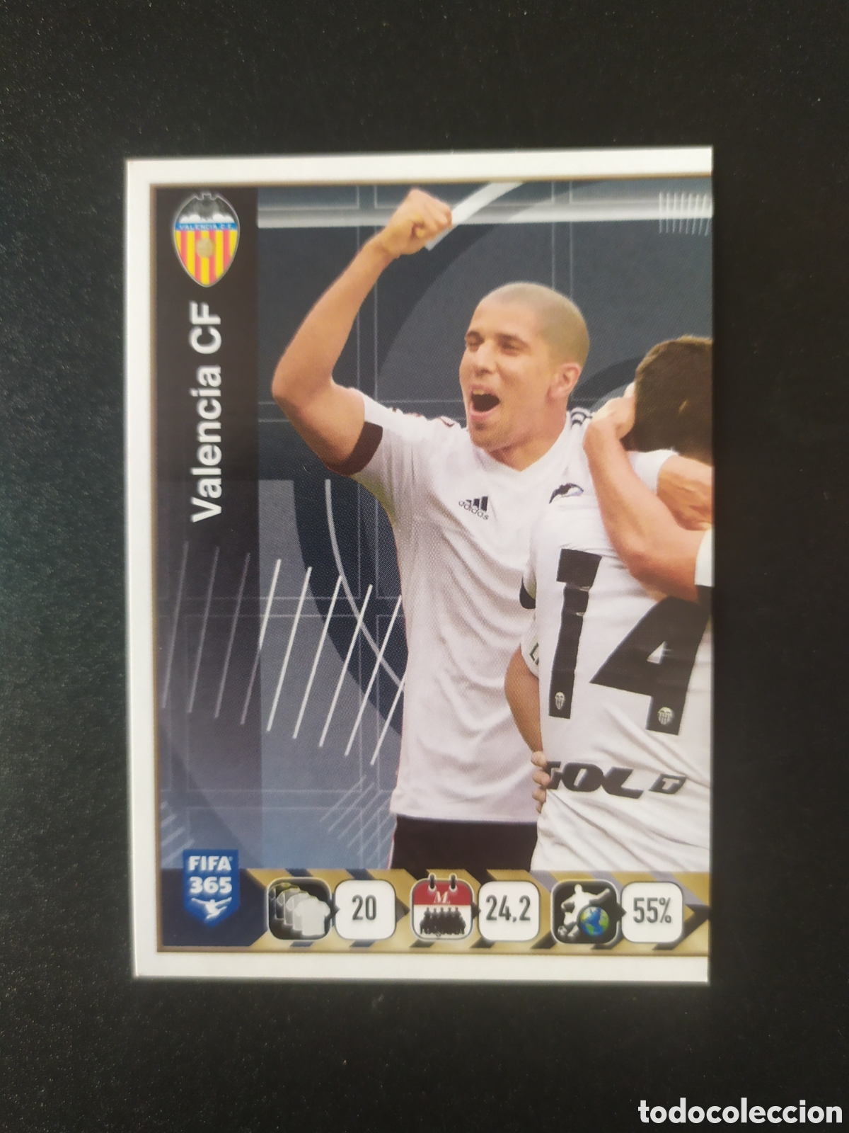 Cromos de F&uacute;tbol: FIFA 365 2015 2016 15 16 panini celebraci&oacute;n n&deg; S47 Valencia sticker