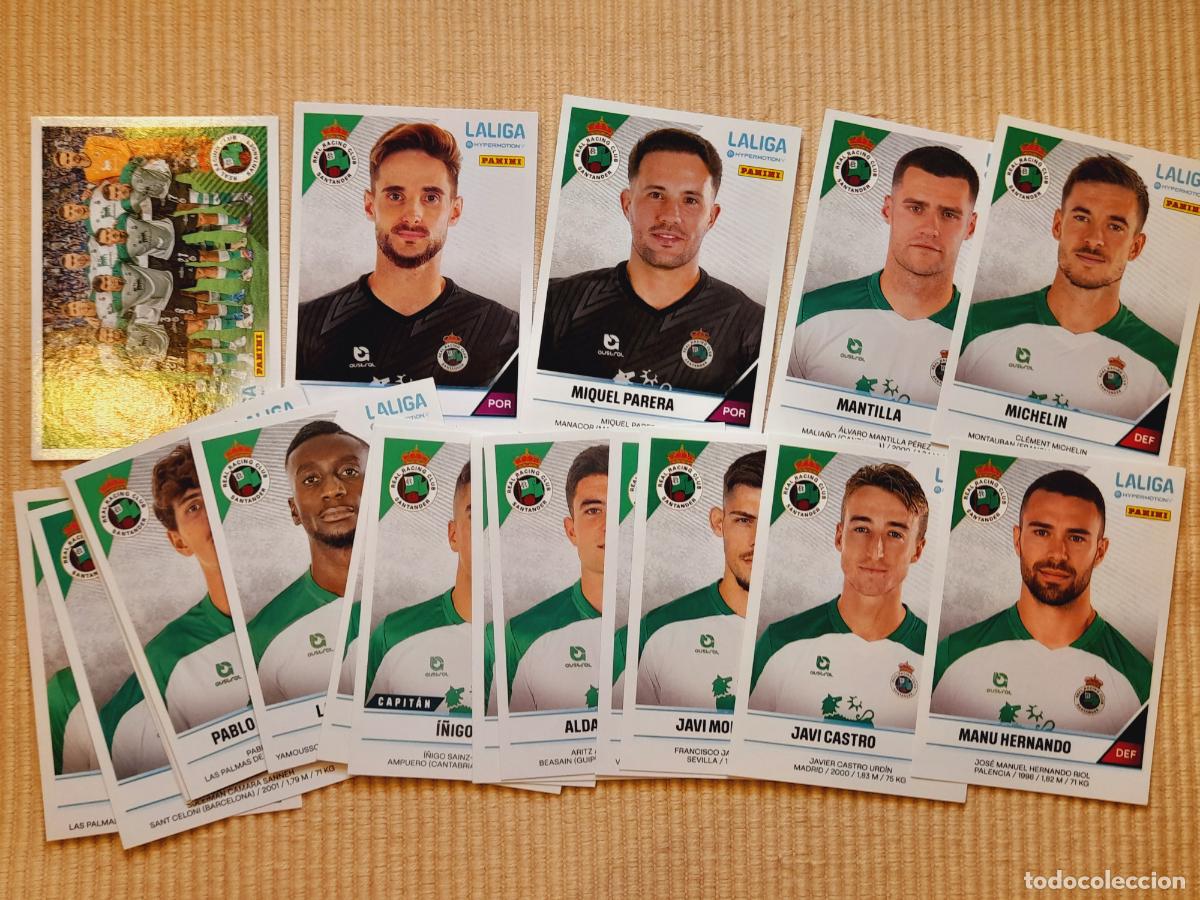 Fu&szlig;ball-Sticker: LOTE 20 CROMOS (EQUIPO COMPLETO) RACING SANTANDER LIGA HYPERMOTION 24-25 2024 2025 SEGUNDA DIVISION