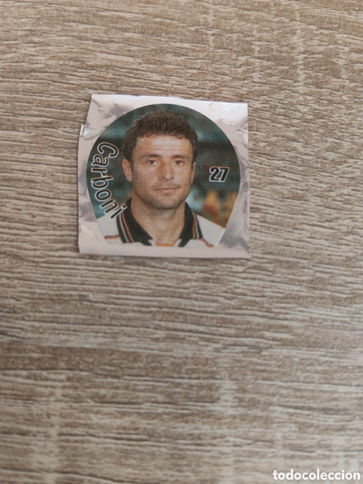 Fu&szlig;ball-Sticker: Chicle boomer liga 2000 2001 00 01 27 Carboni Valencia