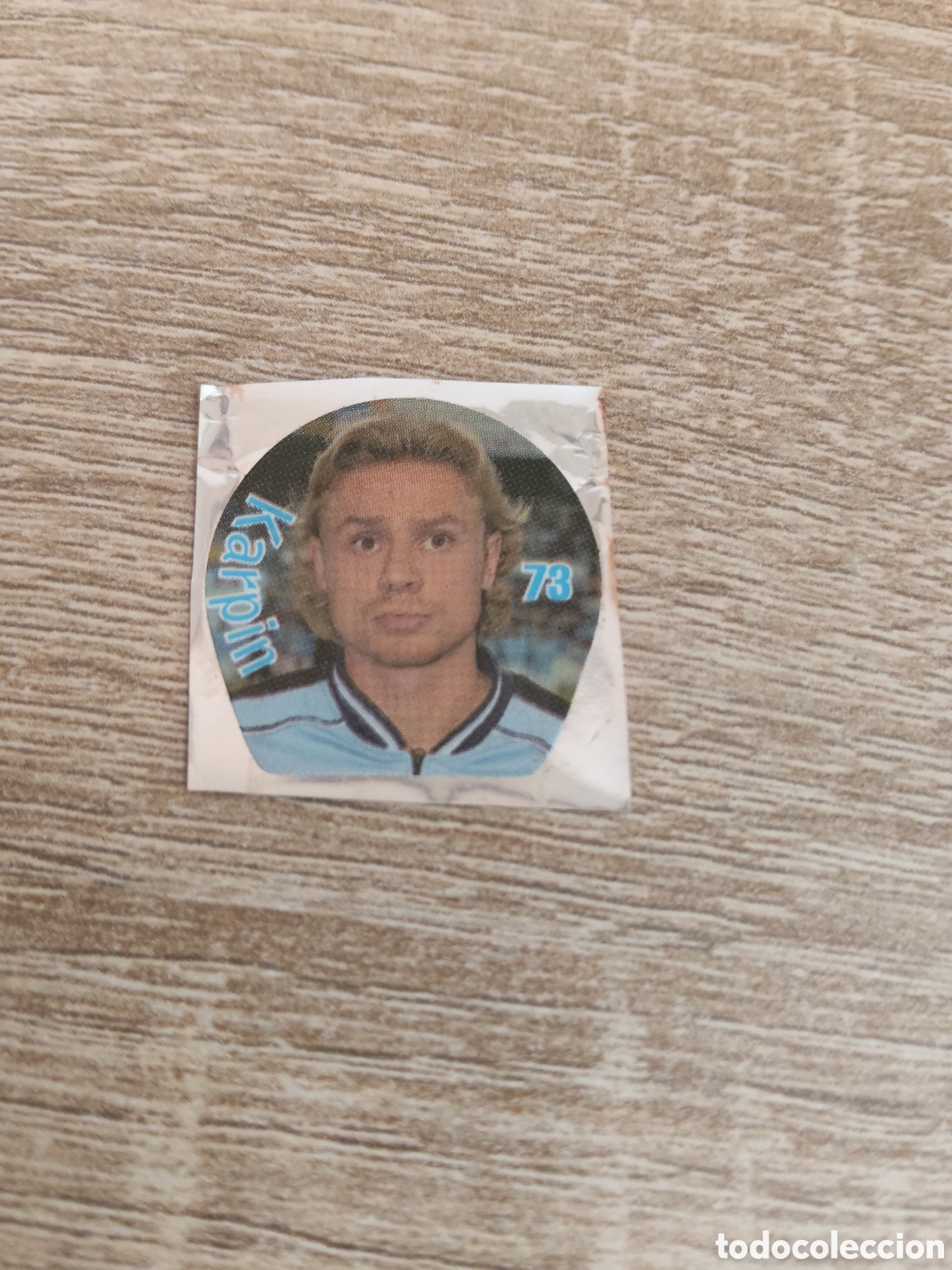 Fu&szlig;ball-Sticker: Chicle boomer liga 2000 2001 00 01 73 Karpin Celta de Vigo