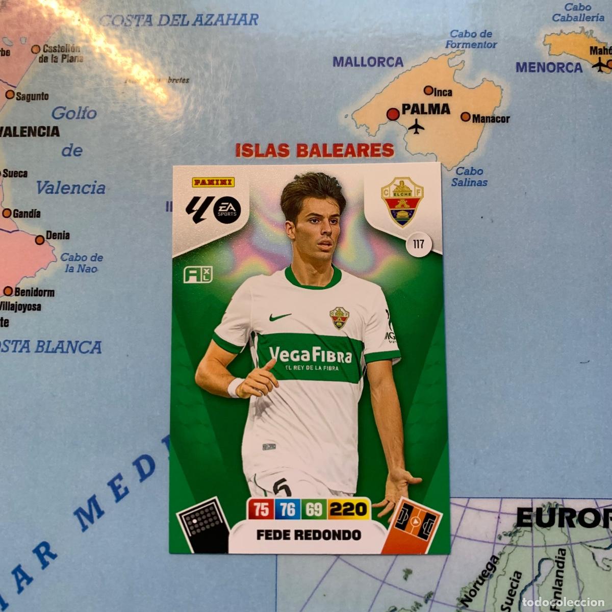 Fu&szlig;ball-Sticker: Fede Redondo n&uacute;mero 117 Del Elche cromo adrenalyn XL 25-26 2025-2026