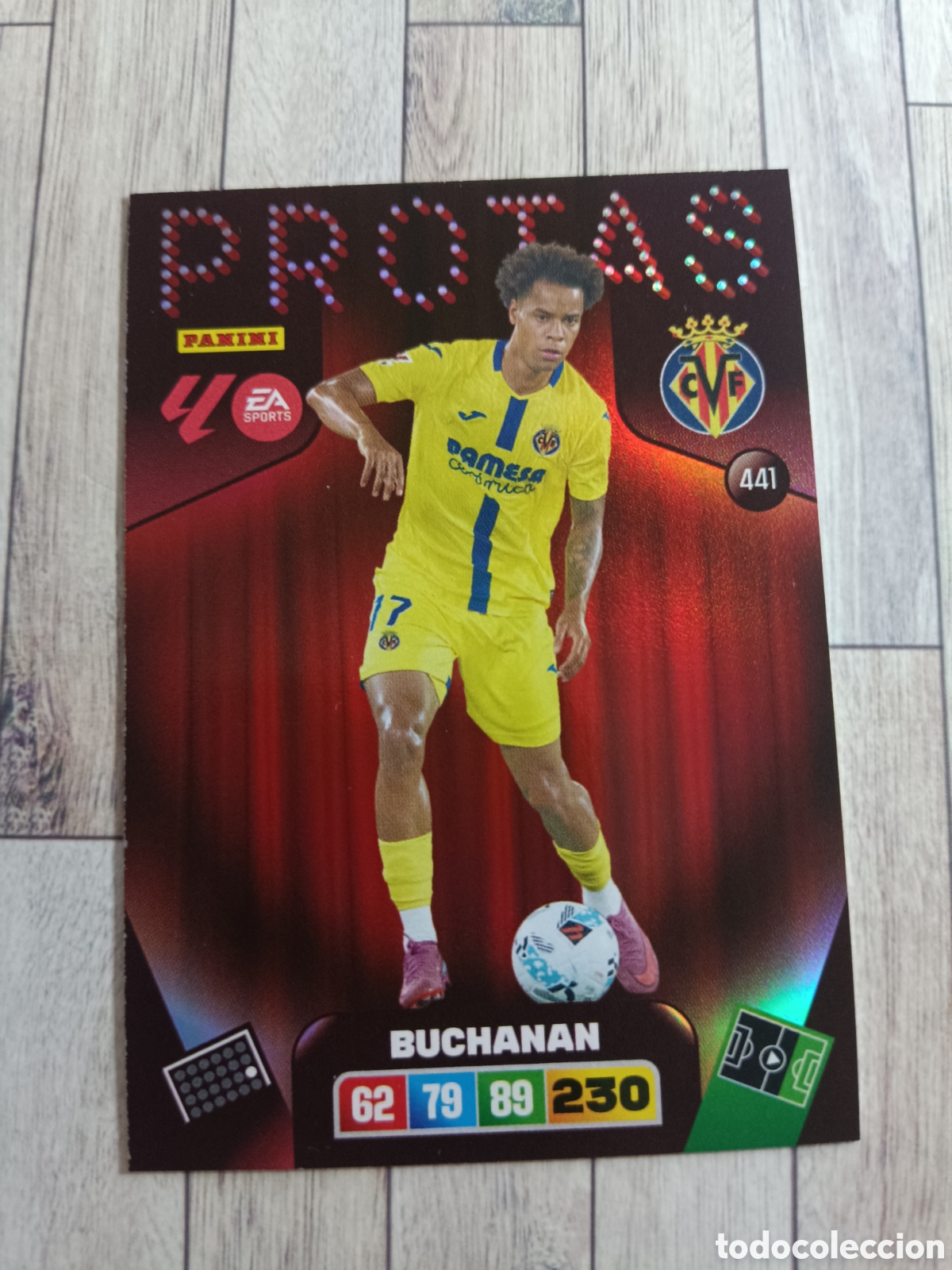 Fu&szlig;ball-Sticker: 441 BUCHANAN PROTAS VILLARREAL ADRENALYN XL LIGA 2025 2026 PANINI 25 26