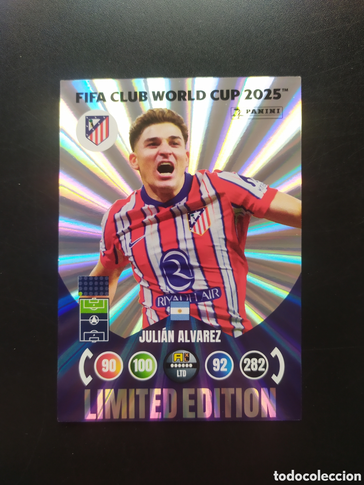 Fu&szlig;ball-Sticker: FIFA CLUB WORLD CUP 2025 adrenalyn panini Juli&aacute;n Alvarez limited edition Atl&eacute;tico Madrid