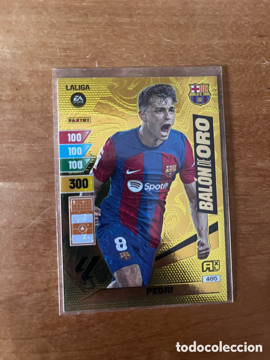 Cromos de F&uacute;tbol: ADRENALYN XL 23/24 PEDRI BAL&Oacute;N DE ORO