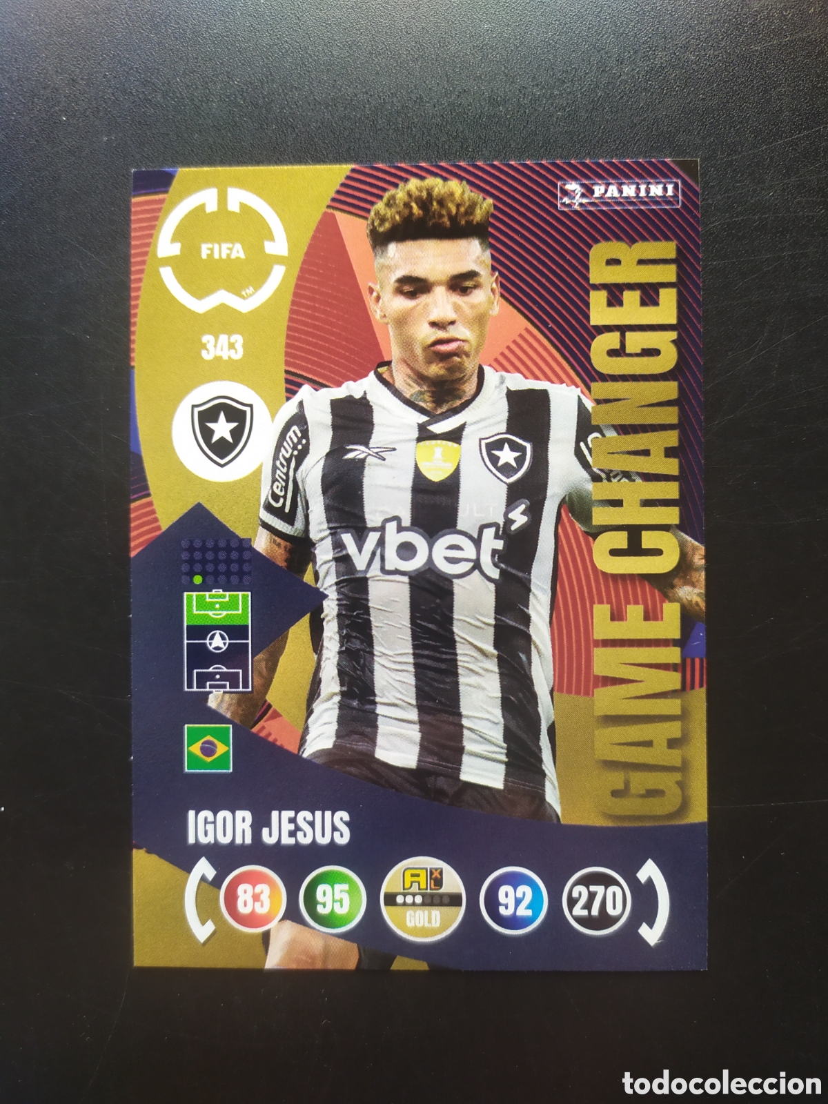 Football Stickers: FIFA CLUB WORLD CUP 2025 adrenalyn panini Igor Jesus game changer n&deg; 343 Botafogo