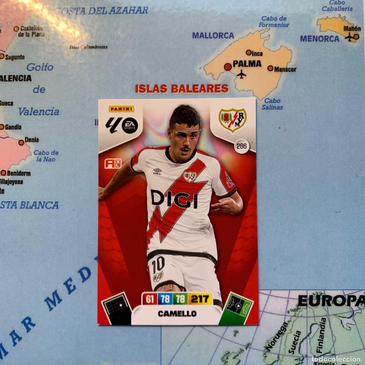 Cromos de F&uacute;tbol: Camello n&uacute;mero 286 del Rayo Vallecano cromo adrenalyn XL 25-26 2025-2026