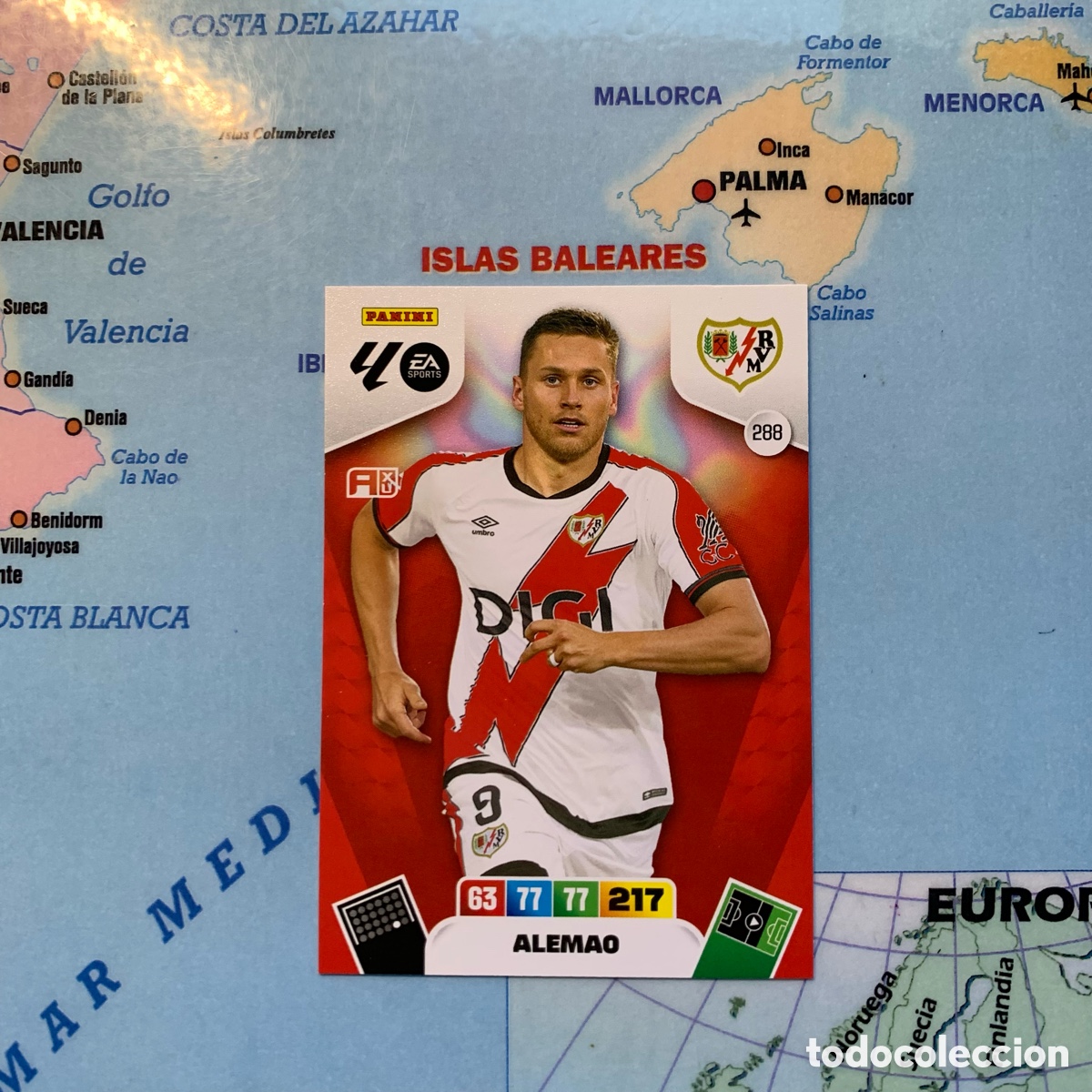 Cromos de F&uacute;tbol: Alemao n&uacute;mero 288 del Rayo Vallecano cromo adrenalyn XL 25-26 2025-2026