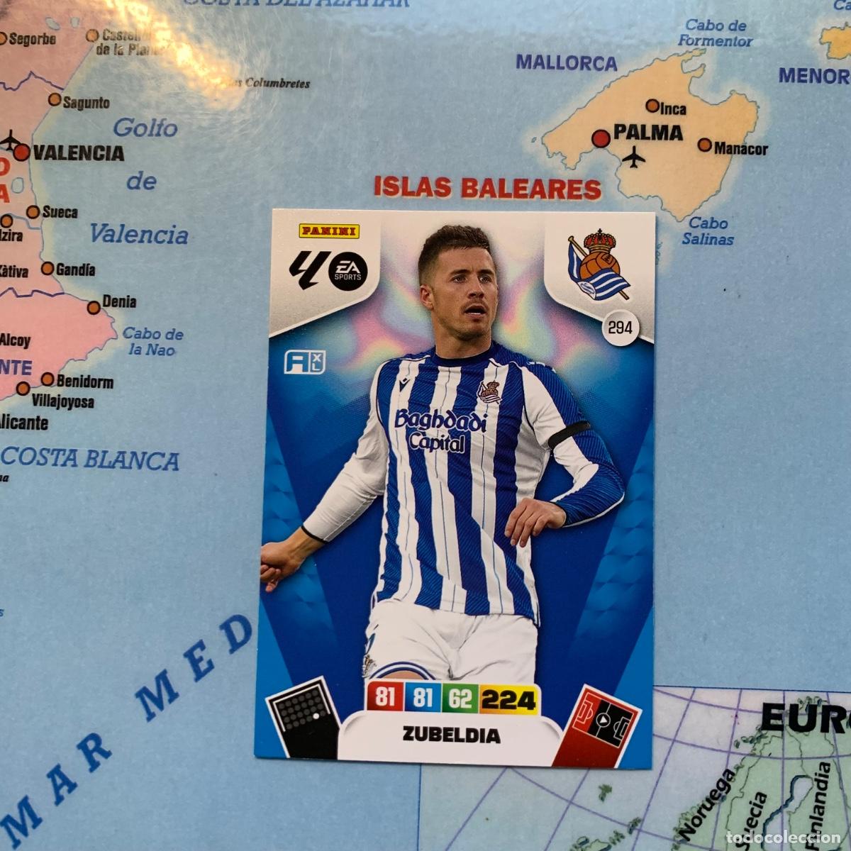 Football Stickers: Zubeldia n&uacute;mero 294 de la Real Sociedad cromo adrenalyn XL 25-26 2025-2026