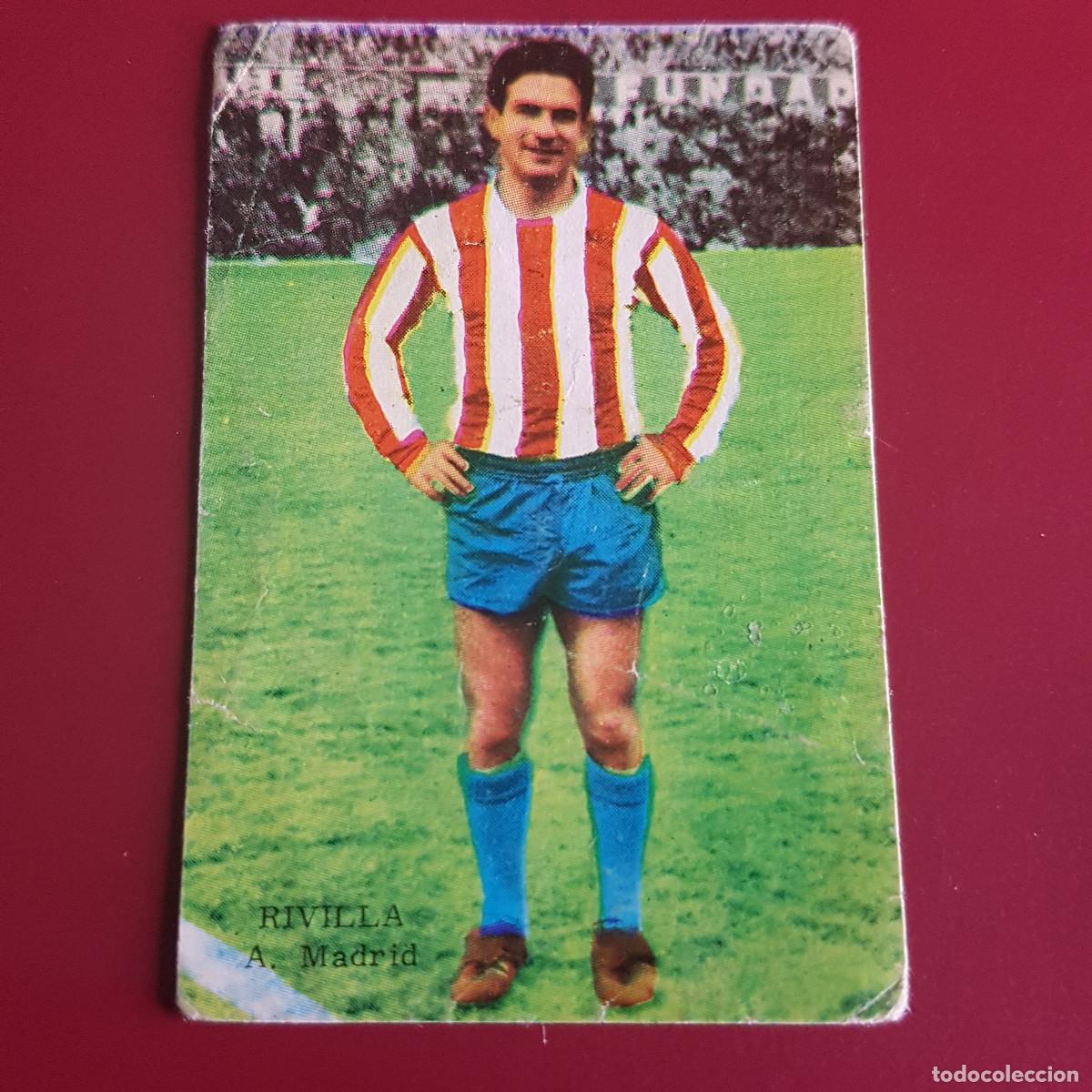 Cromos de F&uacute;tbol: DISGRA - FHER - CAMPEONATO DE LIGA 1964 1965 - 64 65 - A MADRID - RIVILLA - NUNCA PEGADO