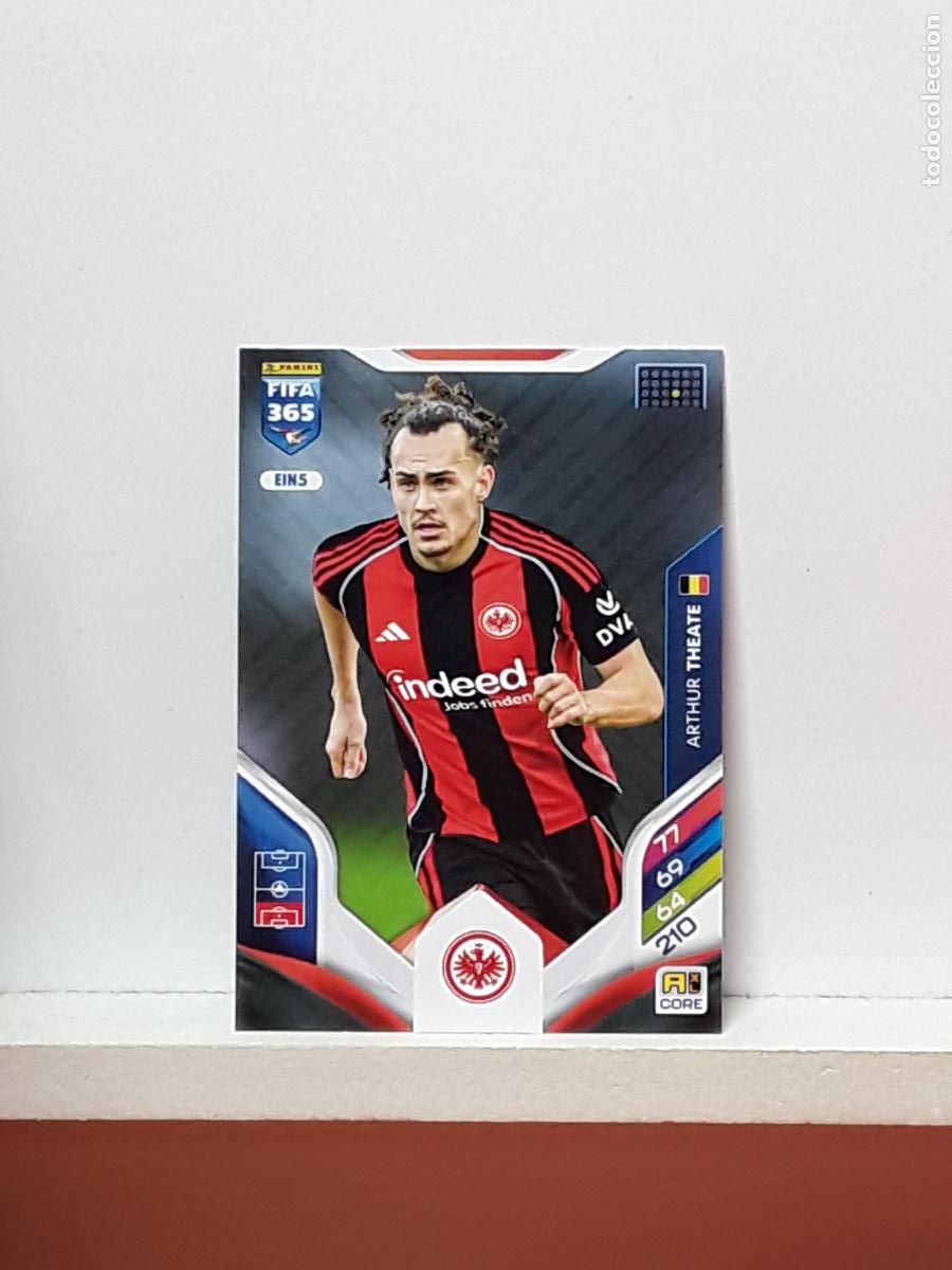 Fu&szlig;ball-Sticker: FIFA 365 ADRENALYN 2025 2026 25 26 ALBUM PANINI LIGA N EIN5 EIN 5 EINTRACHT FRANKFURT ARTHUR THEATE