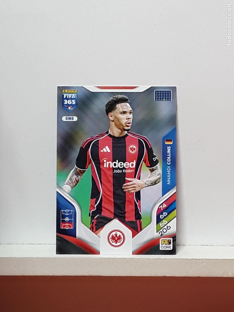 Fu&szlig;ball-Sticker: FIFA 365 ADRENALYN 2025 2026 25 26 ALBUM PANINI LIGA N EIN8 EIN 8 EINTRACHT FRANKFURT COLLINS NNAMDI