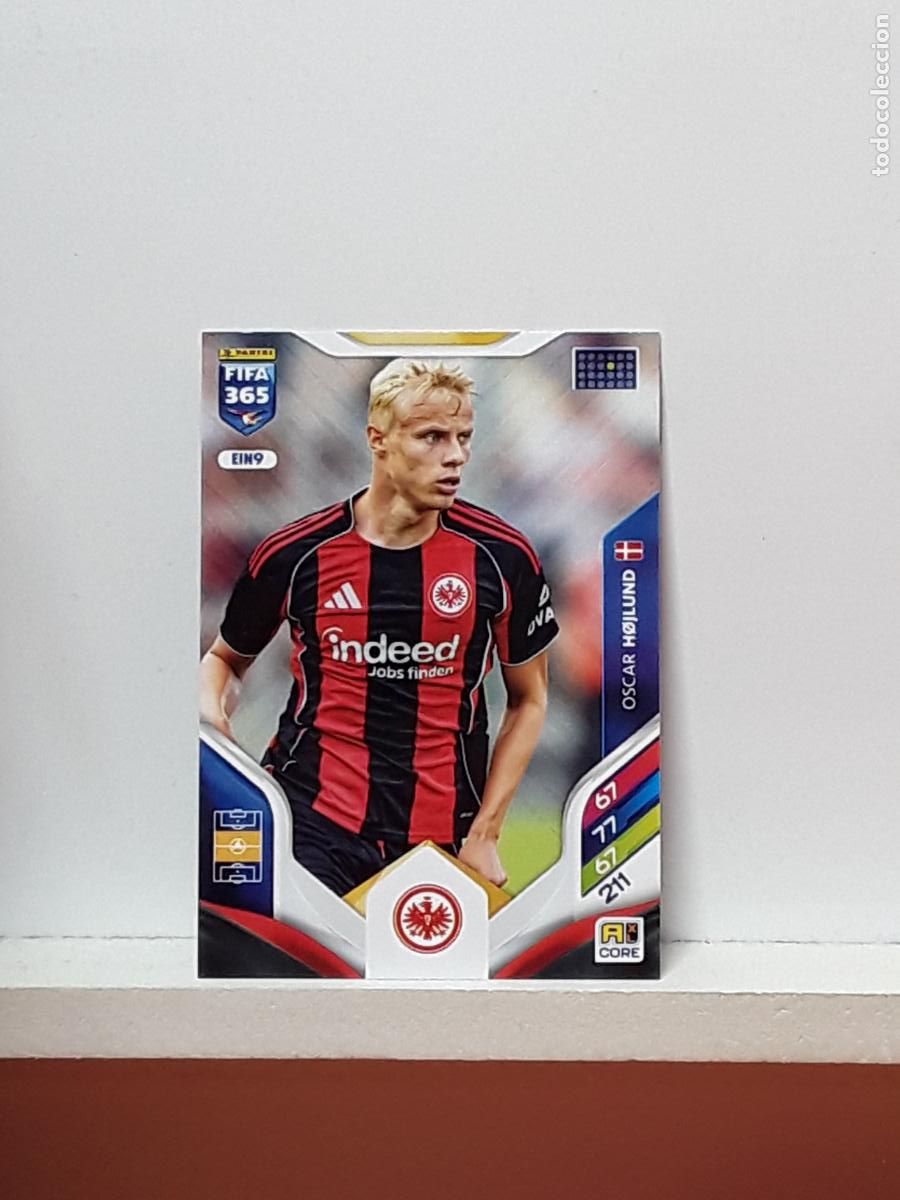 Cromos de F&uacute;tbol: FIFA 365 ADRENALYN 2025 2026 25 26 ALBUM PANINI LIGA N EIN9 EIN 9 EINTRACHT FRANKFURT OSCAR HOJLUND