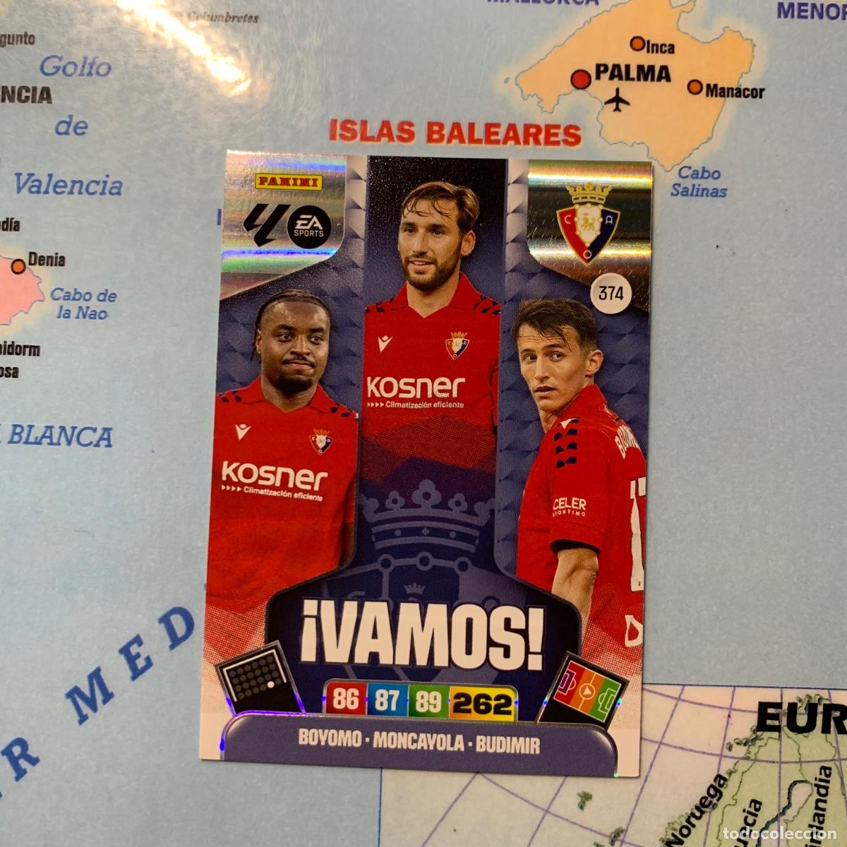 Cromos de F&uacute;tbol: Vamos n&uacute;mero 374 del Osasuna cromo adrenalyn XL 25-26 2025-2026