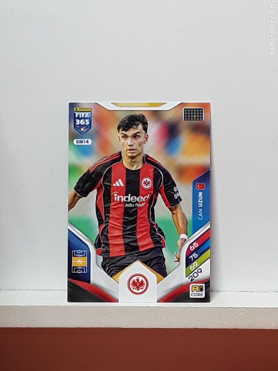 Cromos de F&uacute;tbol: FIFA 365 ADRENALYN 2025 2026 25 26 ALBUM PANINI LIGA N EIN14 EIN 14 EINTRACHT FRANKFURT CAN UZUN