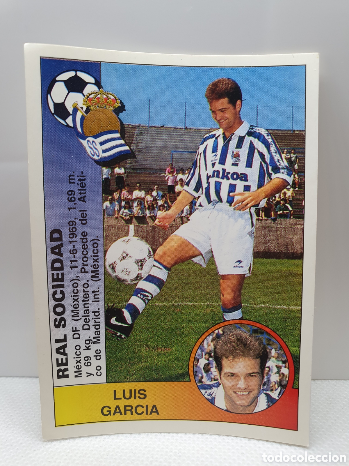 Fu&szlig;ball-Sticker: ⚽️ CROMO DE FUTBOL LUIS GARCIA REAL SOCIEDAD DE LIGA 94-95 BAR&Ccedil;A PANINI ALBUM - ESTAMPAS ADHESIVAS