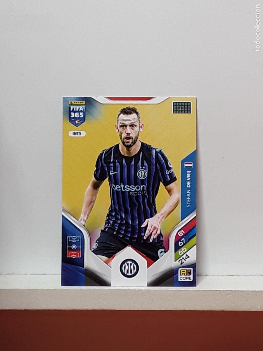 Fu&szlig;ball-Sticker: FIFA 365 ADRENALYN 2025 2026 25 26 ALBUM PANINI LIGA N INT5 INT 5 INTER MILAN STEFAN DE VRIJ