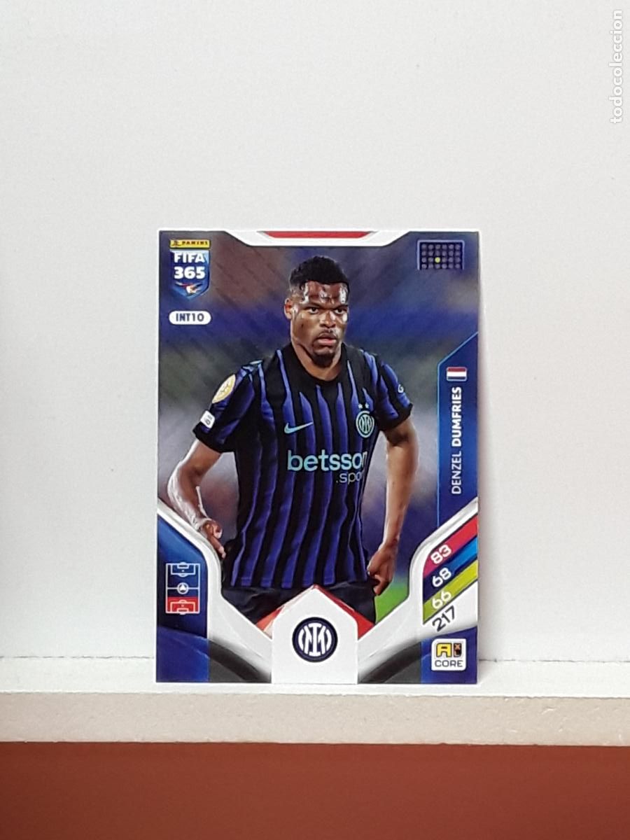Figurine di Calcio: FIFA 365 ADRENALYN 2025 2026 25 26 ALBUM PANINI LIGA N INT10 INT 10 INTER MILAN DENZEL DUMFRIES