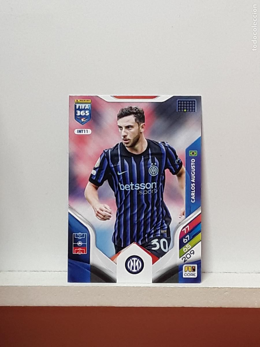 Figurine di Calcio: FIFA 365 ADRENALYN 2025 2026 25 26 ALBUM PANINI LIGA N INT11 INT 11 INTER MILAN CARLOS AUGUSTO