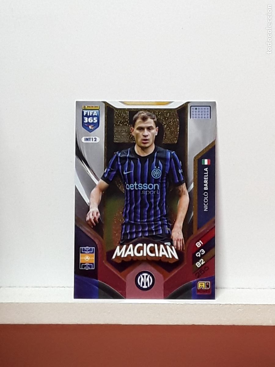 Fu&szlig;ball-Sticker: FIFA 365 ADRENALYN 2025 2026 25 26 ALBUM PANINI LIGA N INT12 INT 12 INTER MILAN NICOLO BARELLA