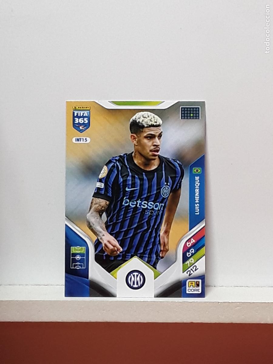 Cromos de F&uacute;tbol: FIFA 365 ADRENALYN 2025 2026 25 26 ALBUM PANINI LIGA N INT15 INT 15 INTER MILAN LUIS HENRIQUE