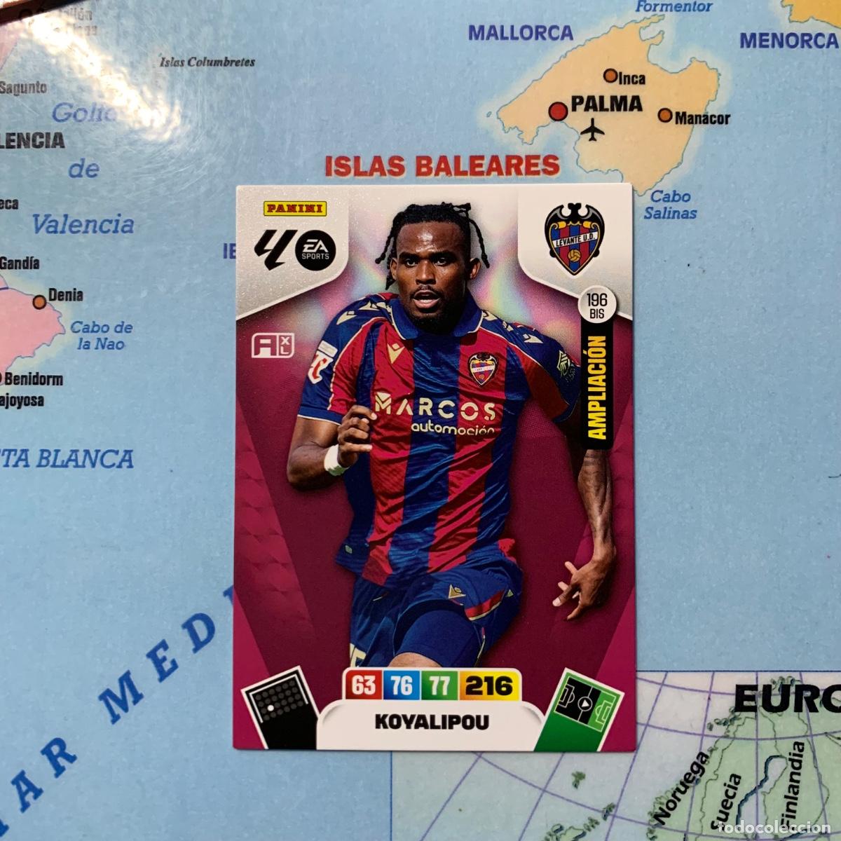 Cromos de Futebol: Koyalipou ampliacion n&uacute;mero 196 Bis del Levante cromo adrenalyn XL 25-26 2025-2026