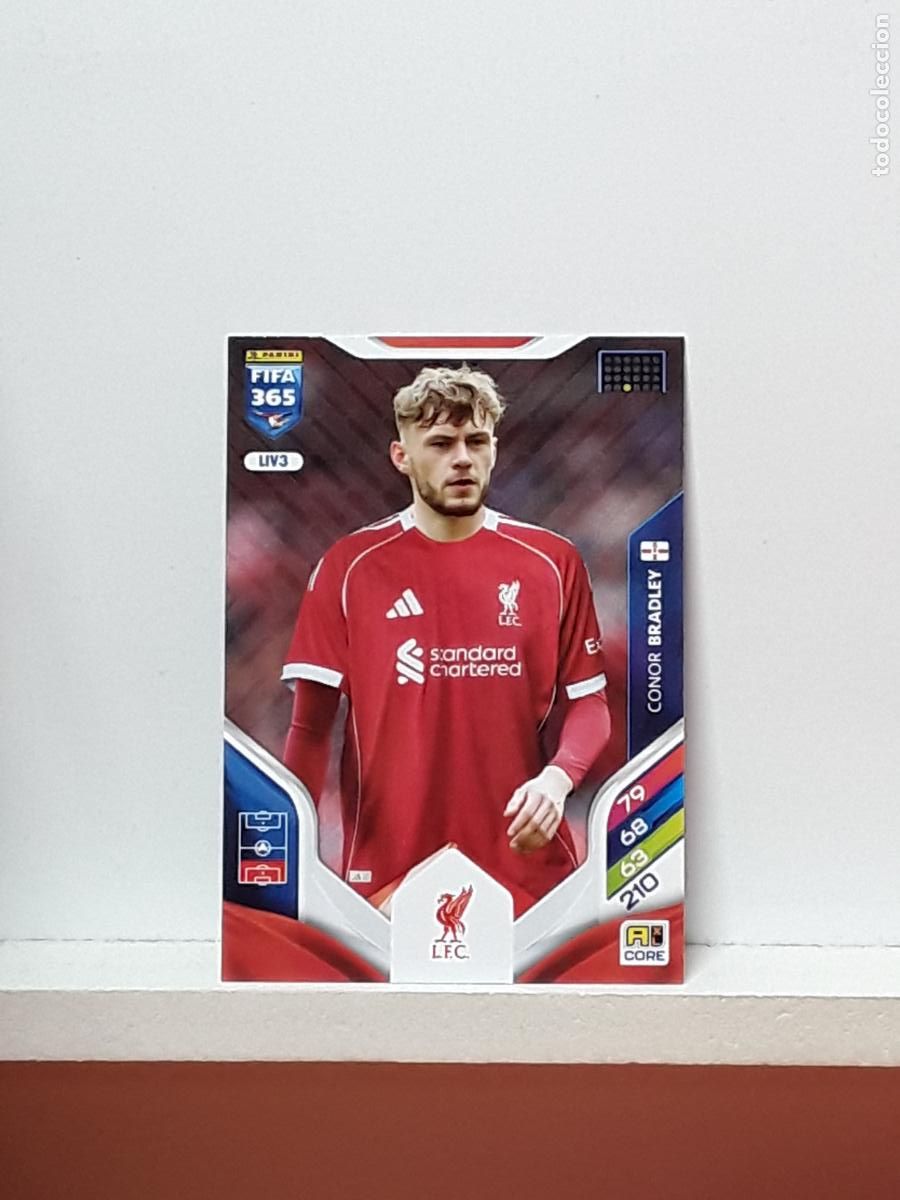 Cromos de Futebol: FIFA 365 ADRENALYN 2025 2026 25 26 ALBUM PANINI LIGA N LIV3 LIV 3 LIVERPOOL CONOR BRADLEY