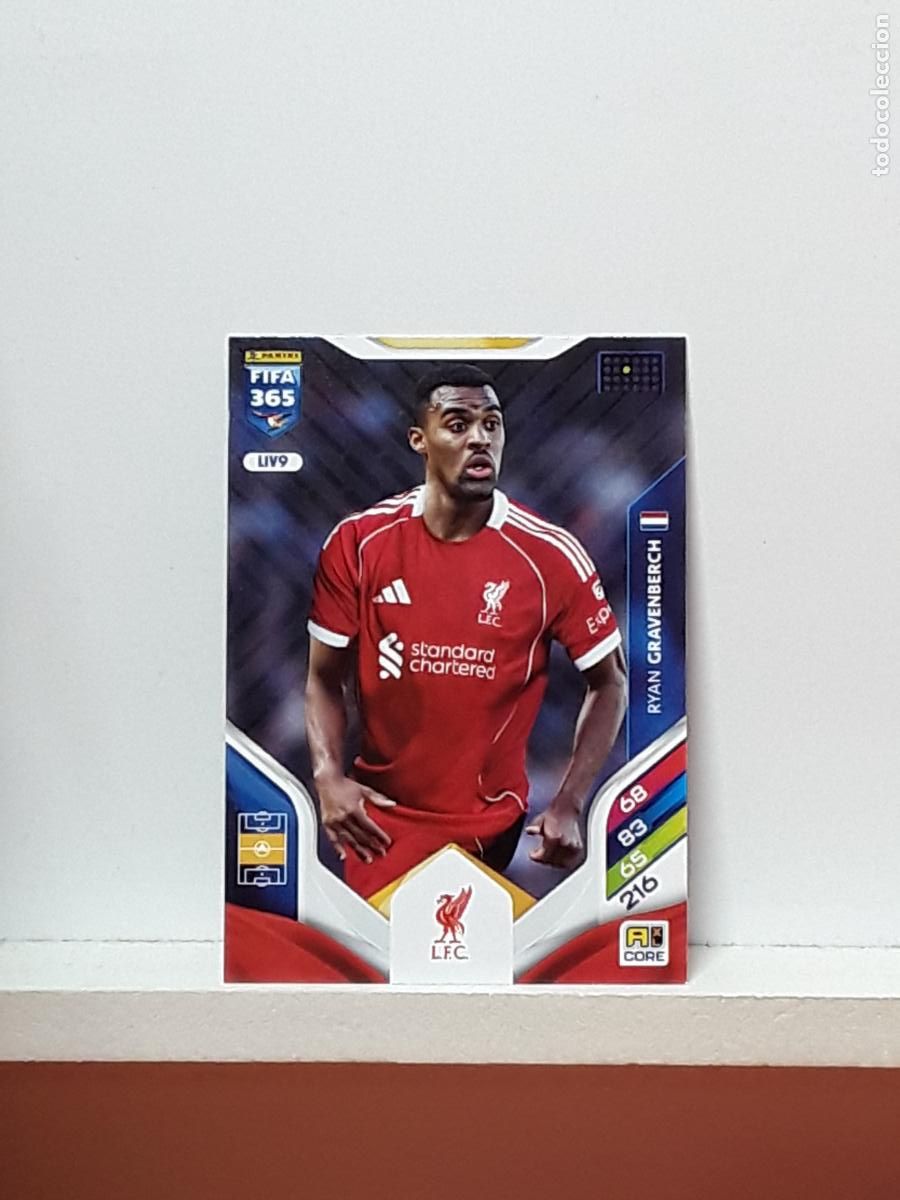 Cromos de F&uacute;tbol: FIFA 365 ADRENALYN 2025 2026 25 26 ALBUM PANINI LIGA N LIV9 LIV 9 LIVERPOOL RYAN GRAVENBERCH