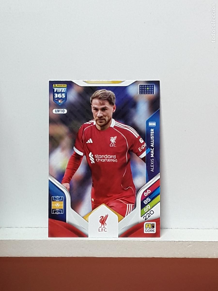 Cromos de F&uacute;tbol: FIFA 365 ADRENALYN 2025 2026 25 26 ALBUM PANINI LIGA N LIV10 LIV 10 LIVERPOOL ALEXIS MAC ALLISTER
